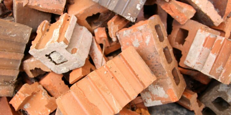 brown concrete bricks